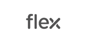 Logo de Flex, cliente de SBC Group